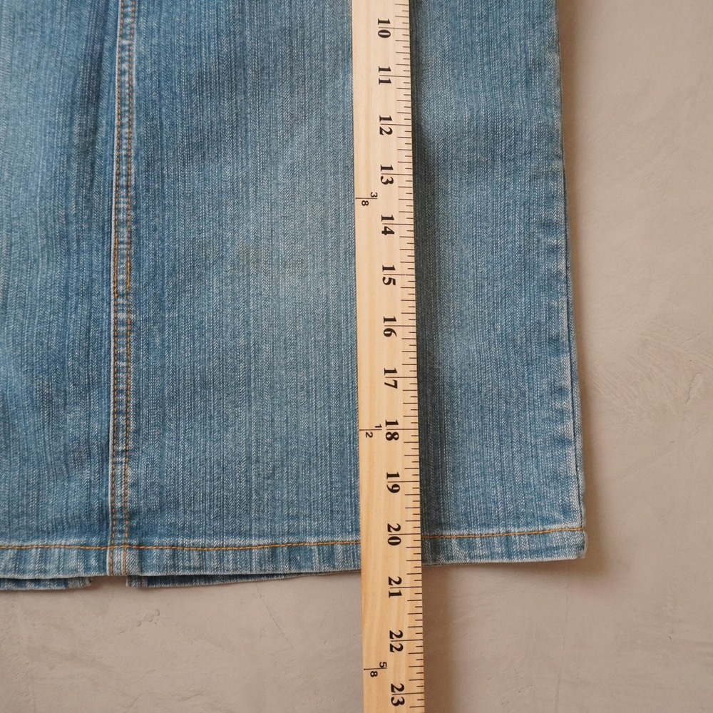 Vintage US Polo Assn Denim Skirt 5/6 Womens Blue Jean Pencil Knee Length Y2K - Picture 7 of 8